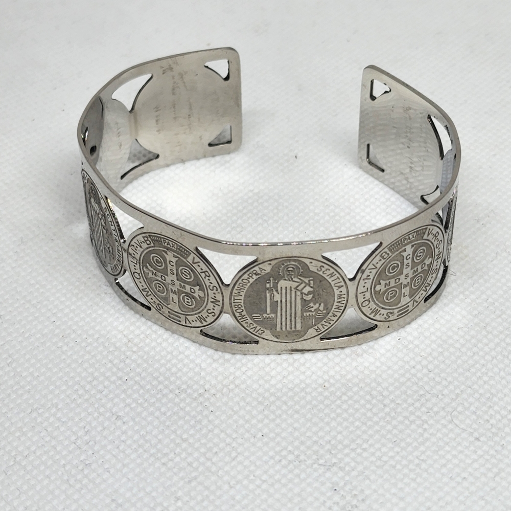 St.Benedict Silver Tones Bracelet